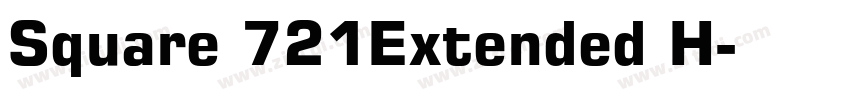 Square 721Extended H字体转换 Square 721Extended H字体转换